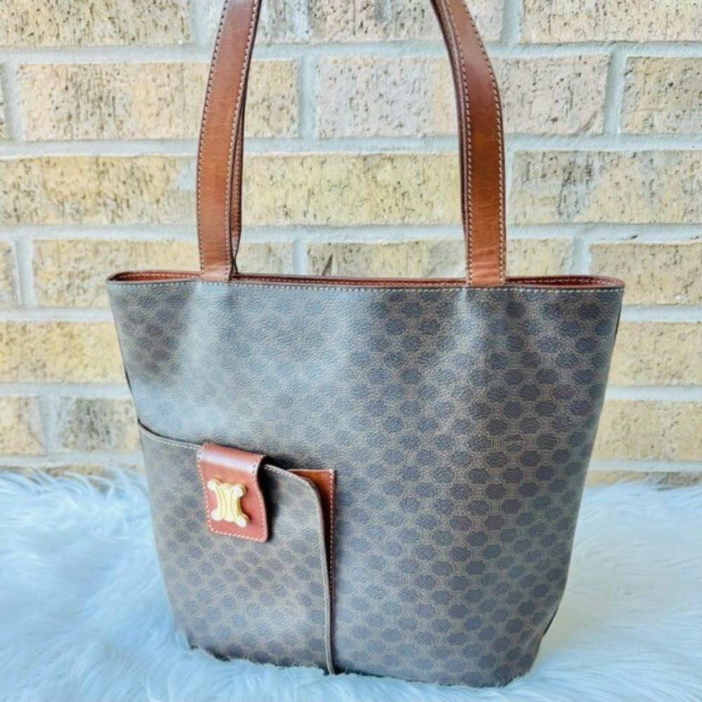 Celine Macadam Canvas Tote